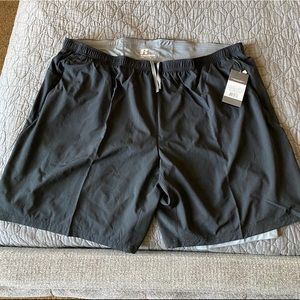 Russell Black 9” 2-in-1 Short W/Boxer Liner